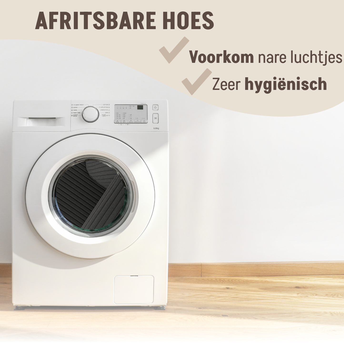 Autostoel Ribstof Grijs - MAAT S
