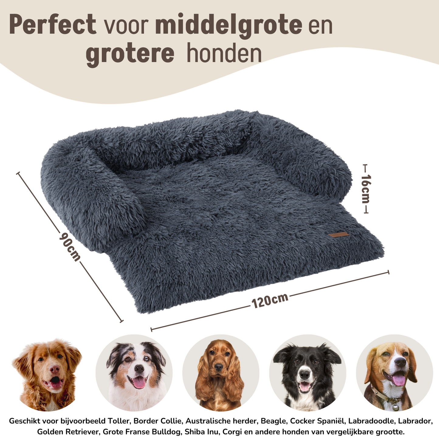 By Cee Cee Fluffy Hondendeken Bank