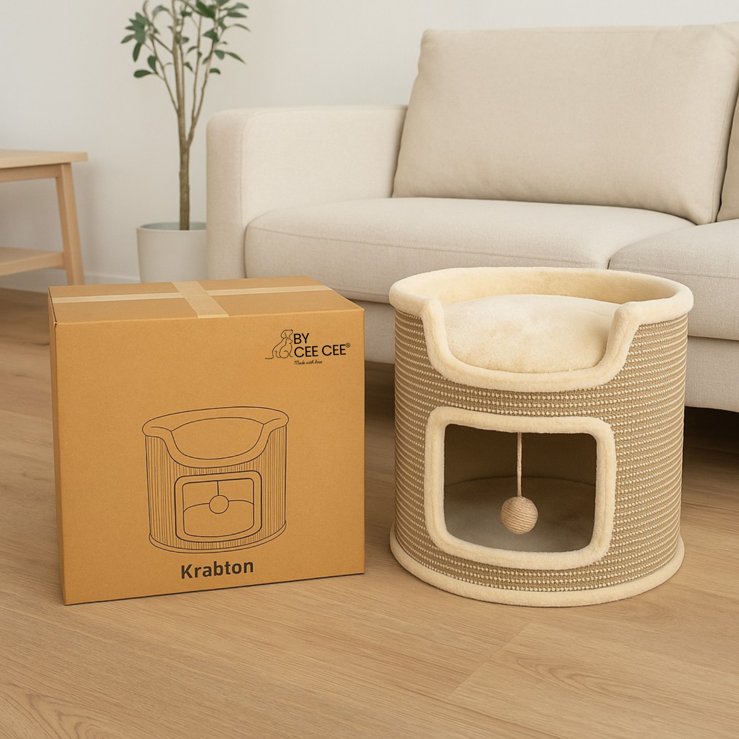 By Cee Cee Krabton - Krabpaal Evi - 39x39x37cm