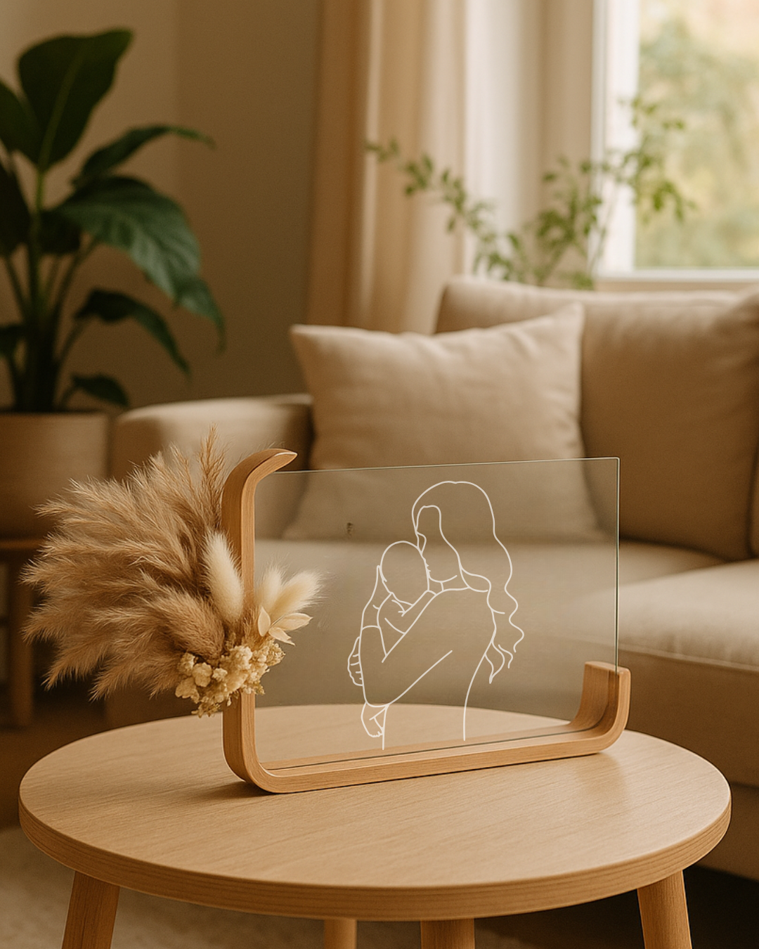 Framed Love - Gepersonaliseerde Lijntekening