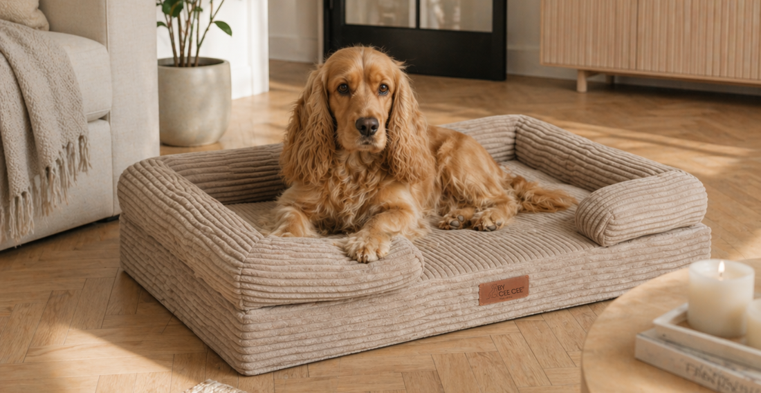 Hond op orthopedische hondenmand By Cee Cee