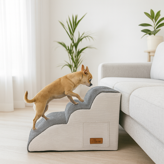 Hoe leer je een hond een hondentrap gebruiken? Stappenplan