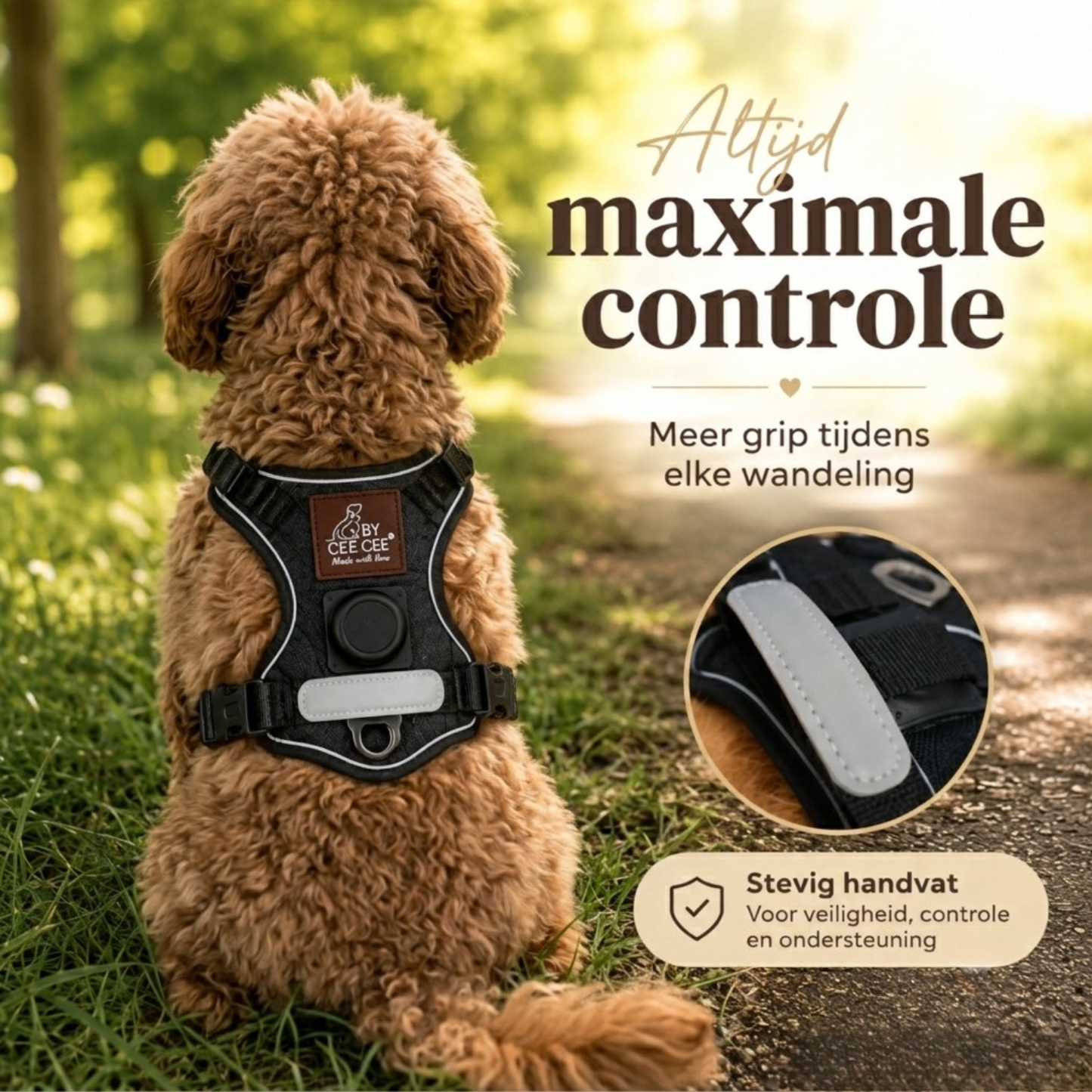 Reflective Anti-Pull Dog Harness Black