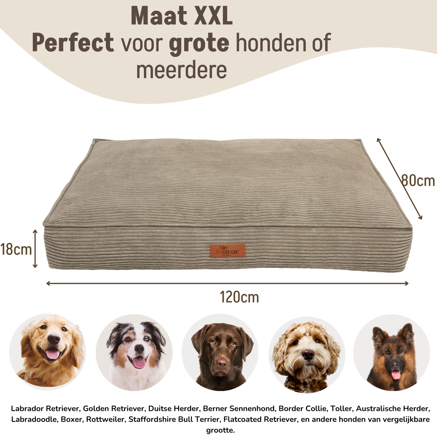 Orthopedisch Hondenkussen Foam Flakes Vulling