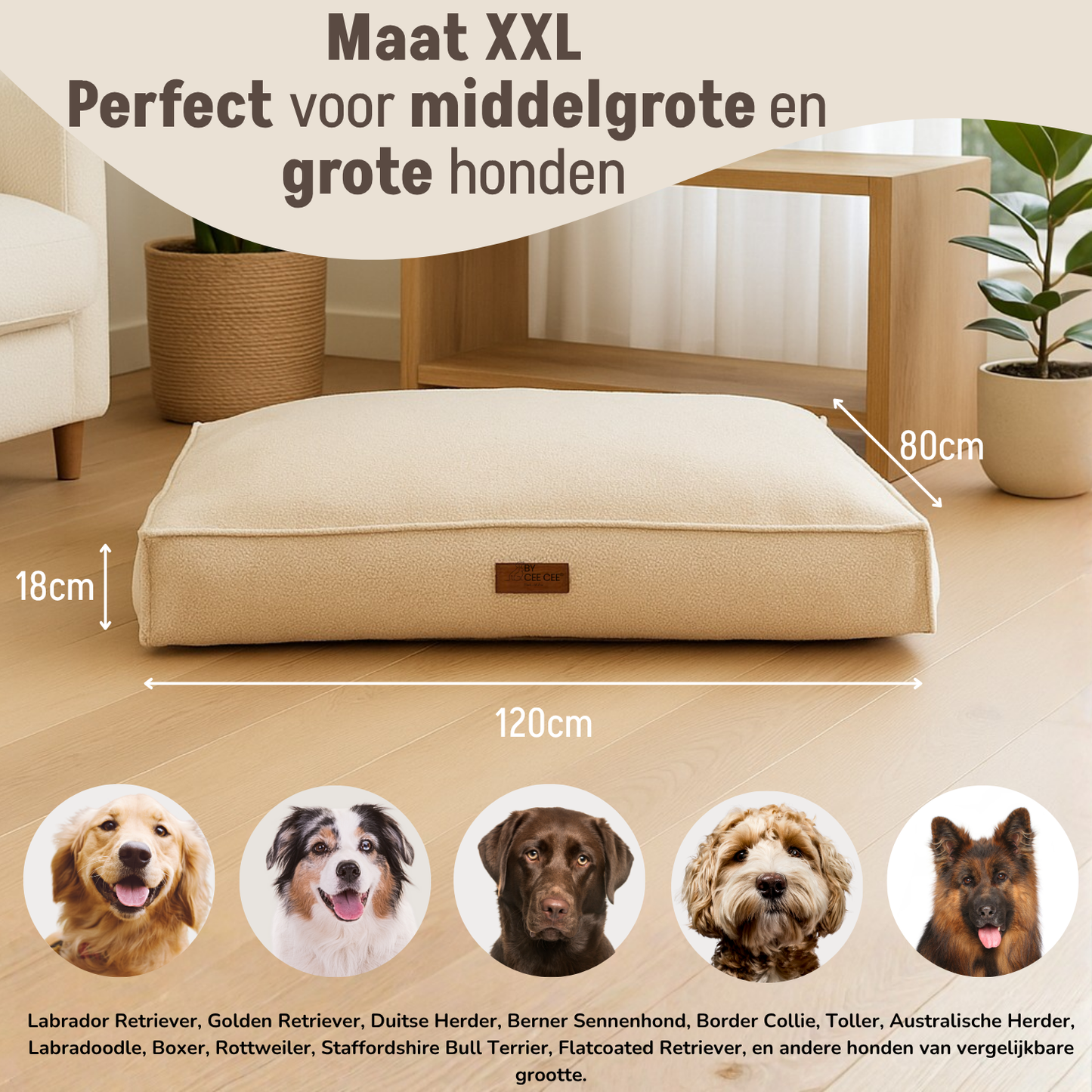 Orthopedisch Hondenkussen Foam Flakes Vulling