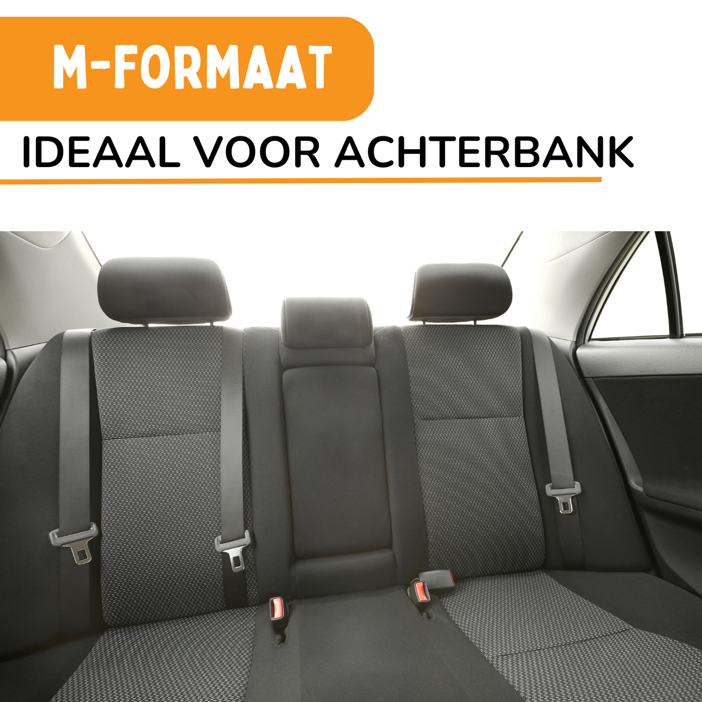 Autostoel Fluffy - De Ideale Hondenstoel Voor Onderweg - Donkergrijs M Achterbank