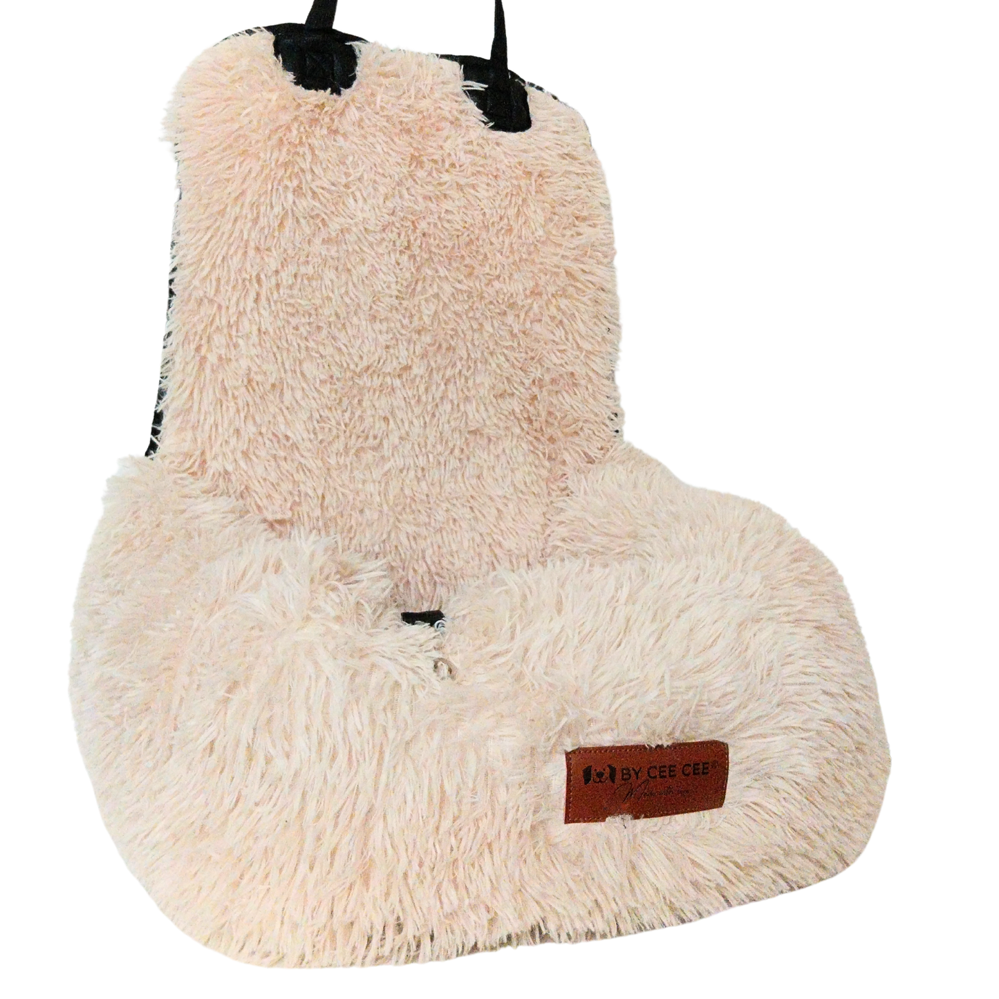 Autostoel Fluffy - De Ideale Hondenstoel Voor Onderweg - Beige S