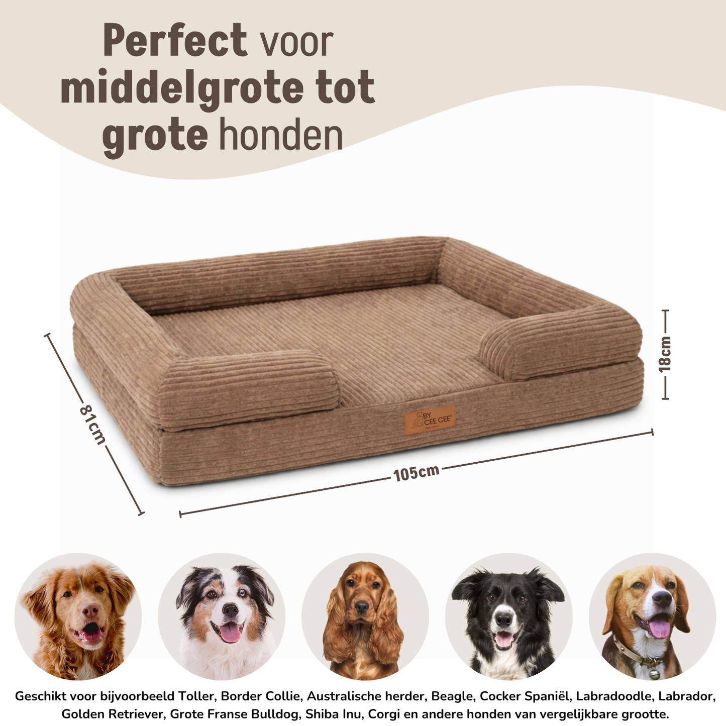 By Cee Cee Orthopedic Dog Bed