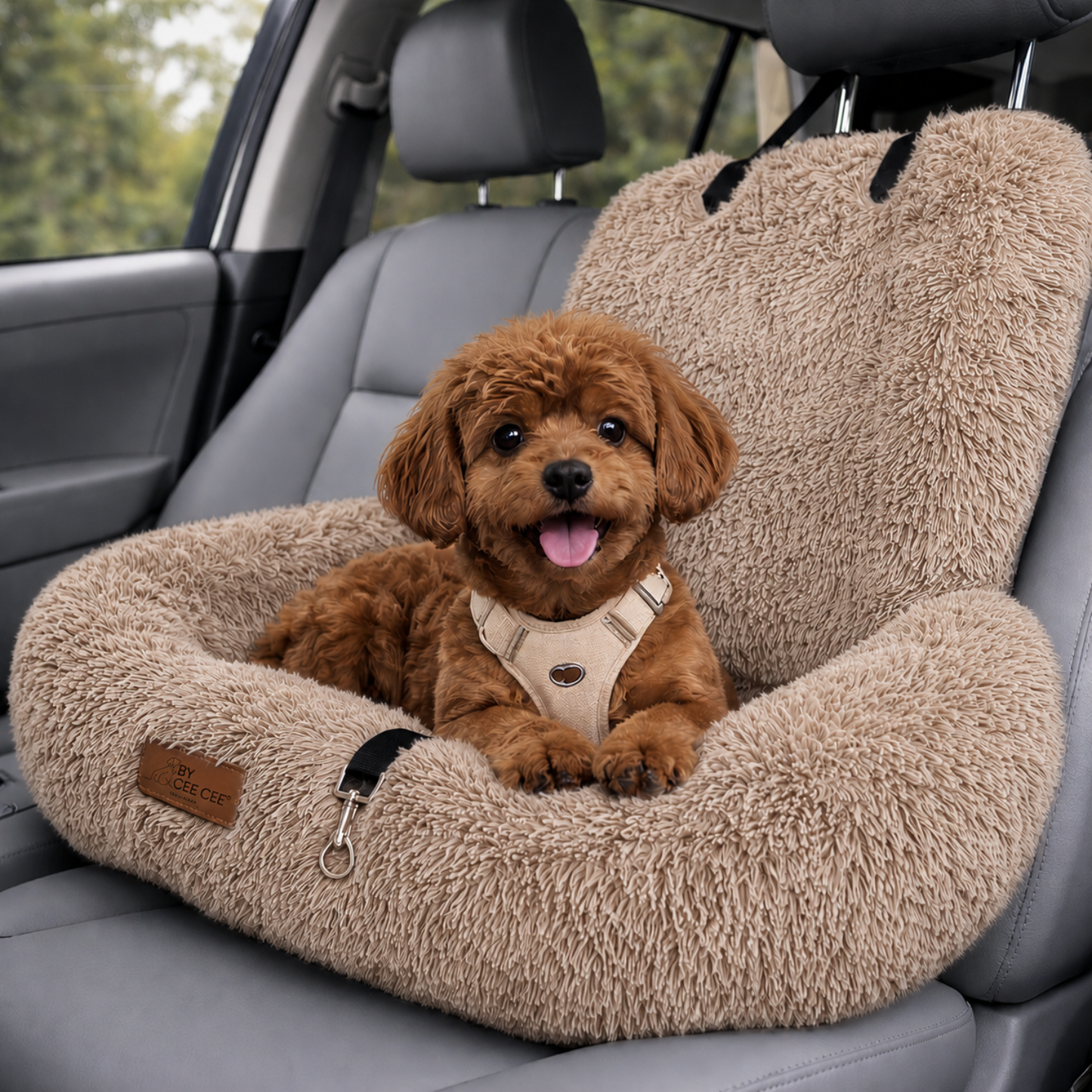 Fluffy Car Seat - The Ideal Dog Seat for On the Go