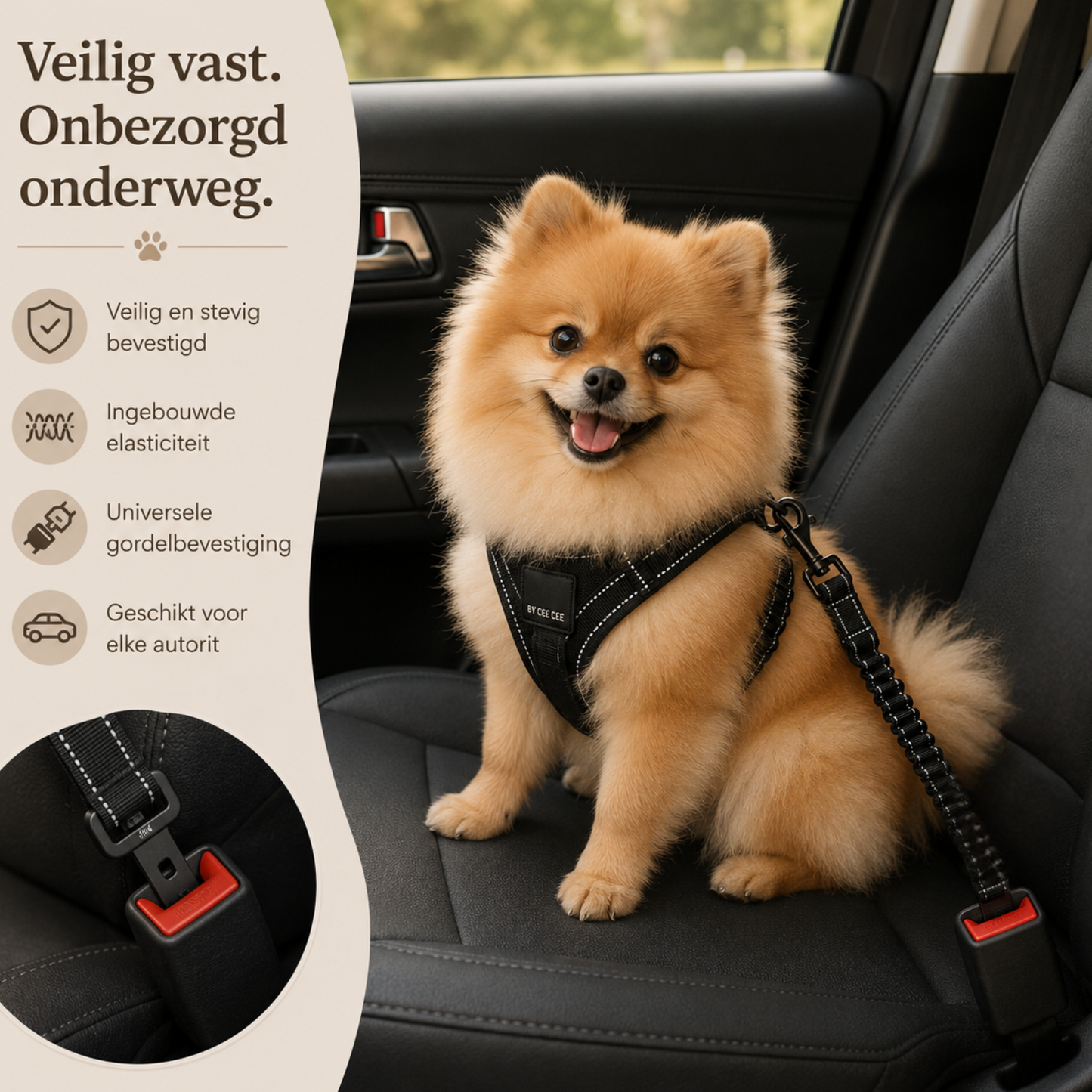 Hunde-Autogurt Stoßdämpfend