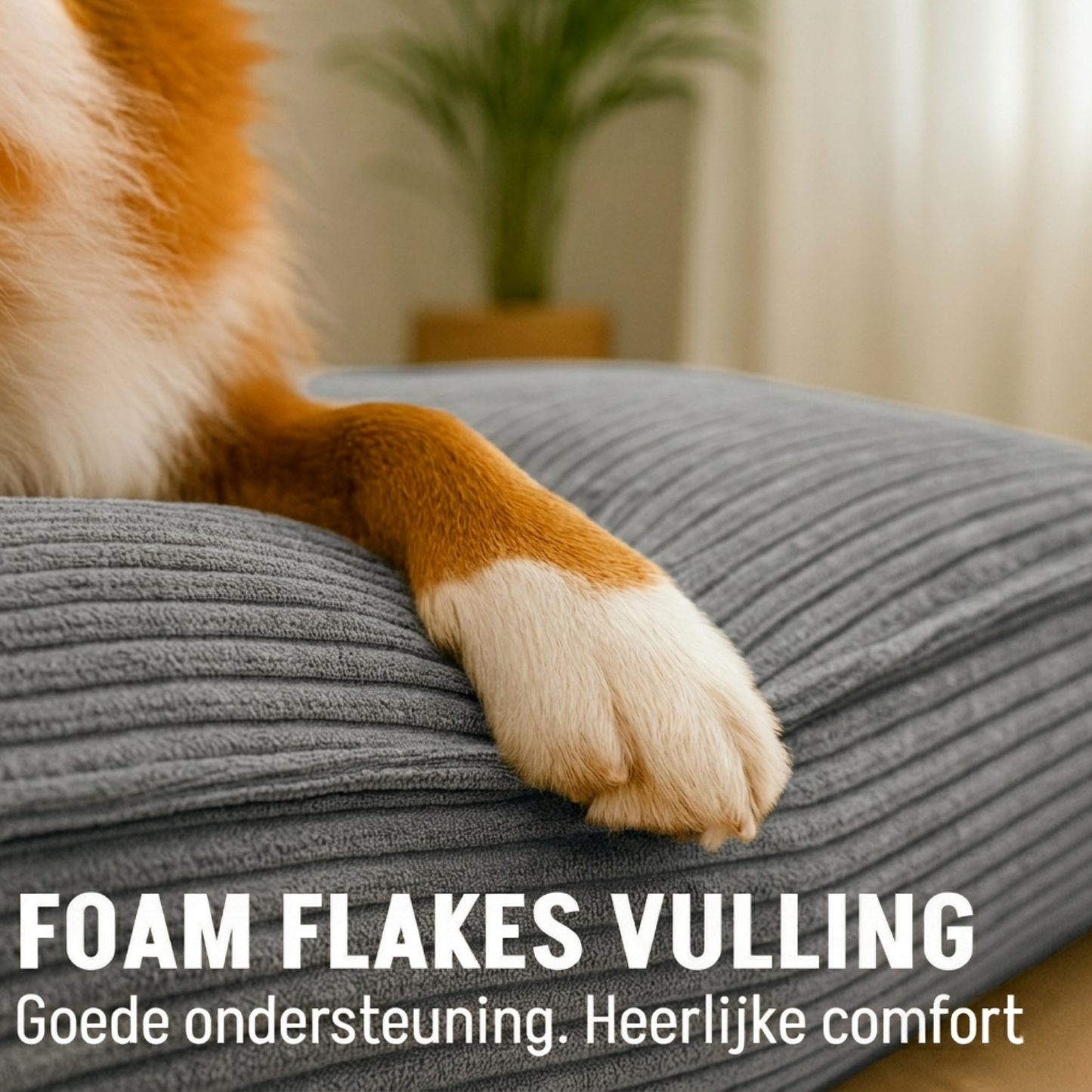 Orthopedic Dog Cushion Foam Flakes Filling
