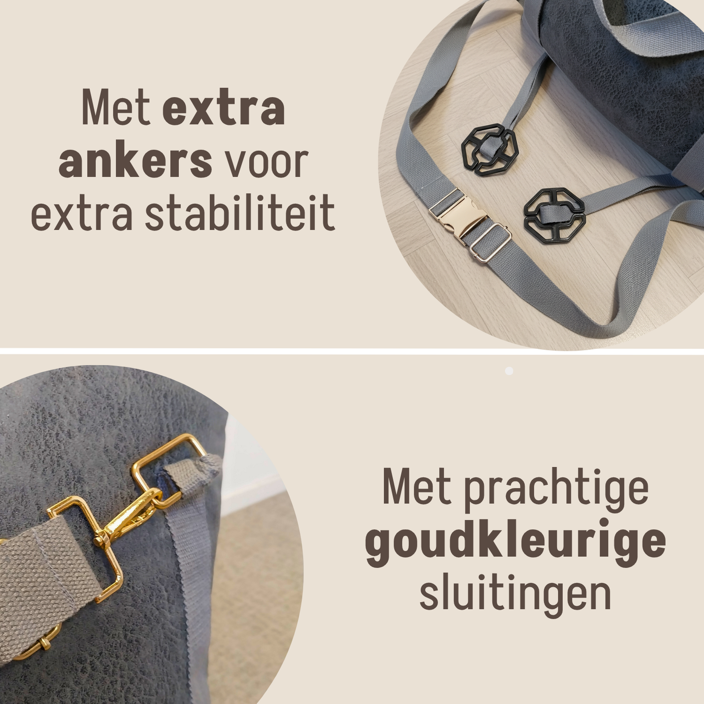 Luxe Autostoel Antraciet - Sample