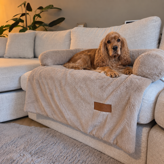 Hondenkleed Bankdeken Faux Fur Mokka