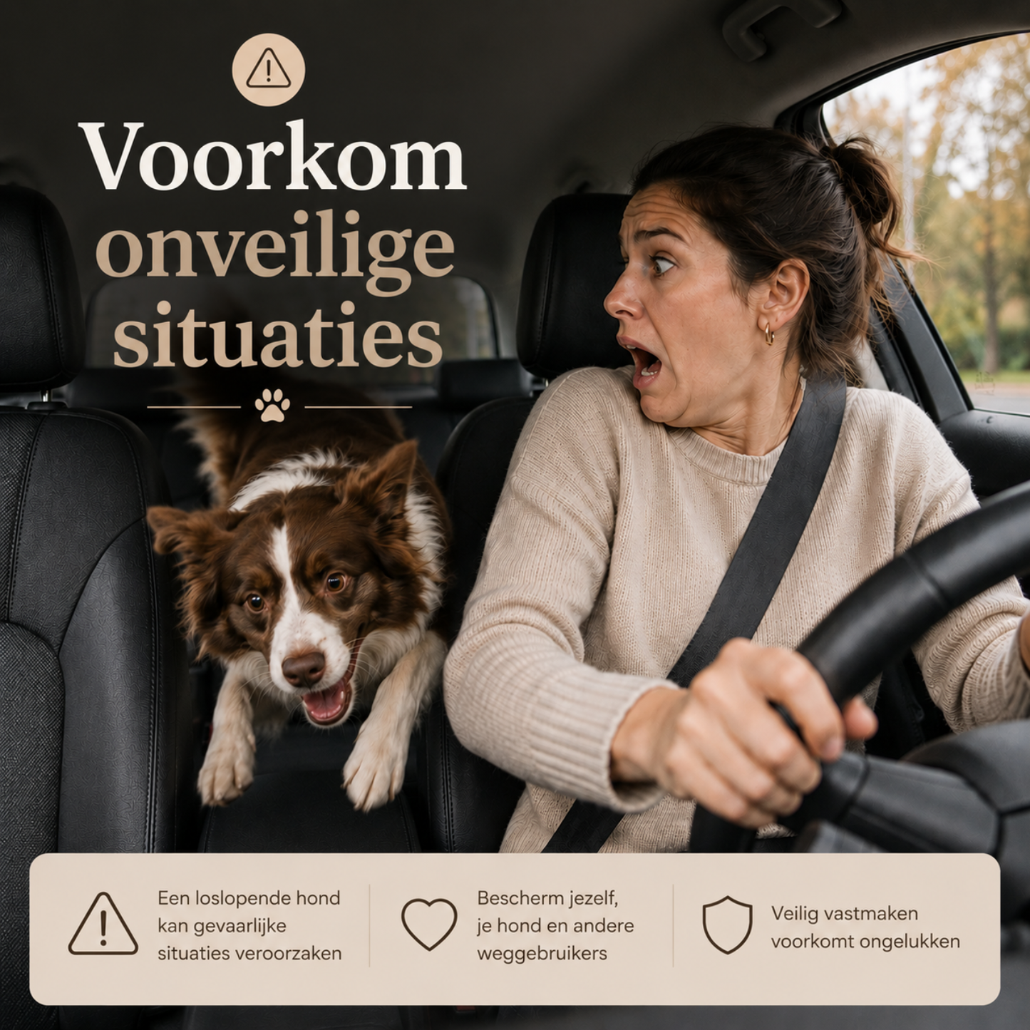 Hunde-Autogurt Stoßdämpfend