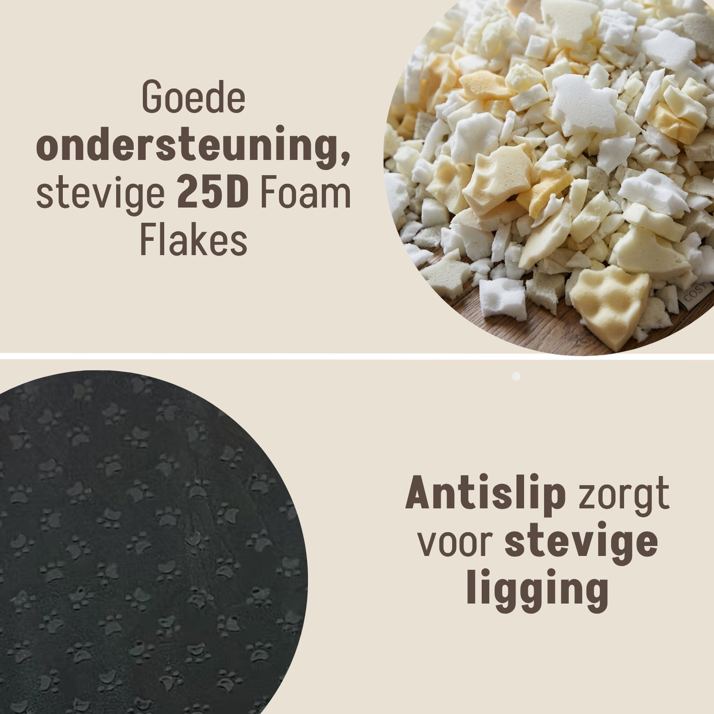 Orthopedic Dog Cushion Foam Flakes Filling