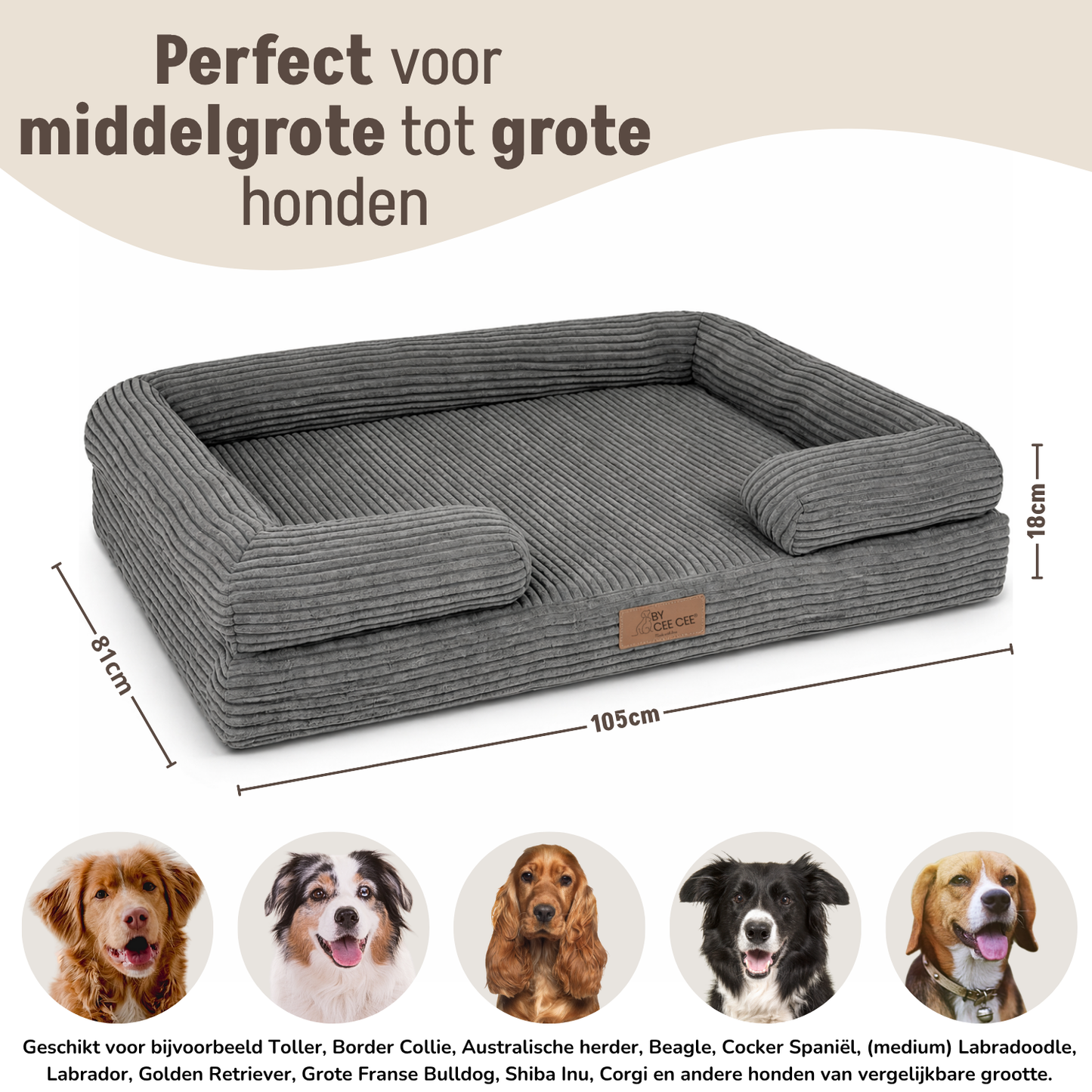 By Cee Cee Orthopedic Dog Bed