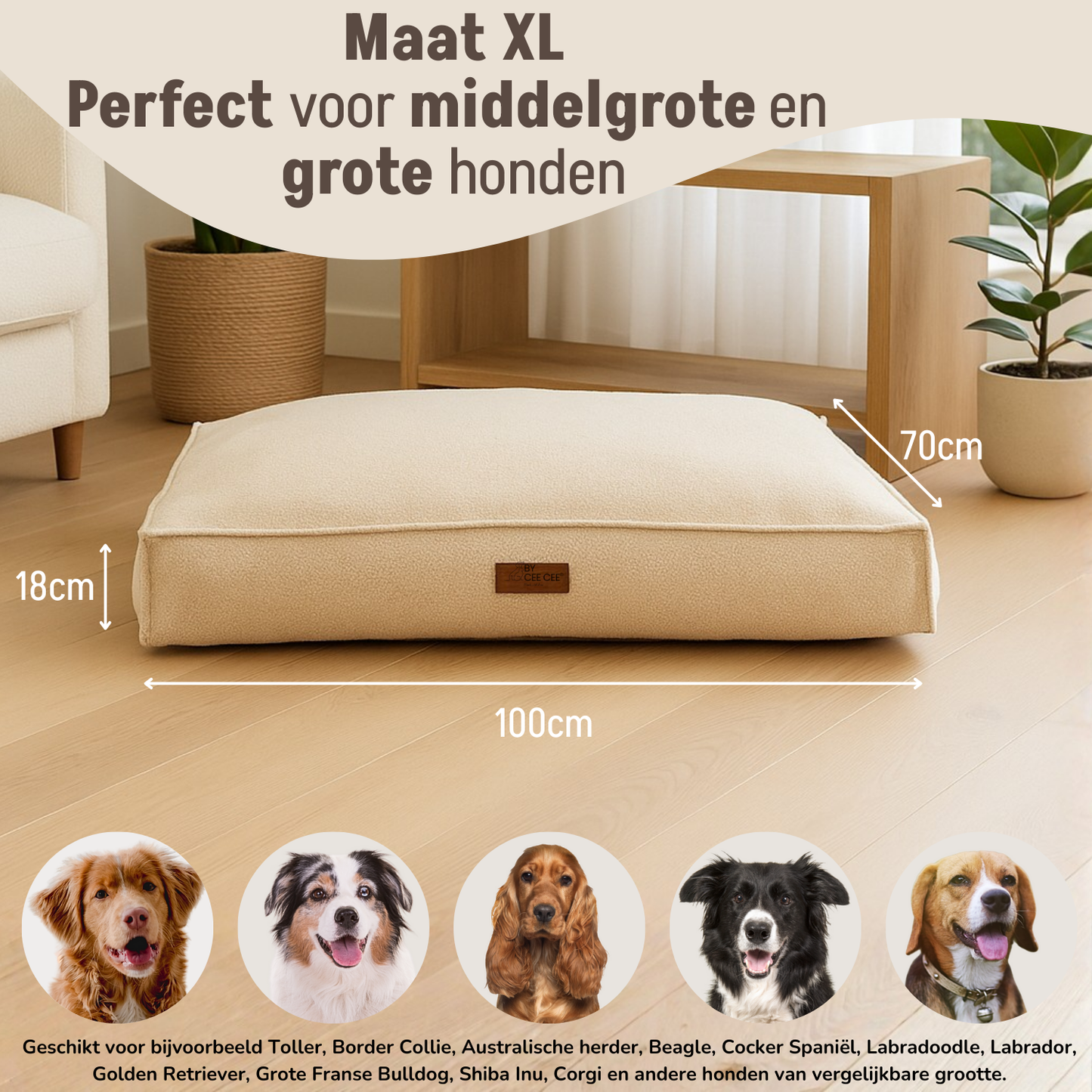 Orthopedisch Hondenkussen Foam Flakes Vulling