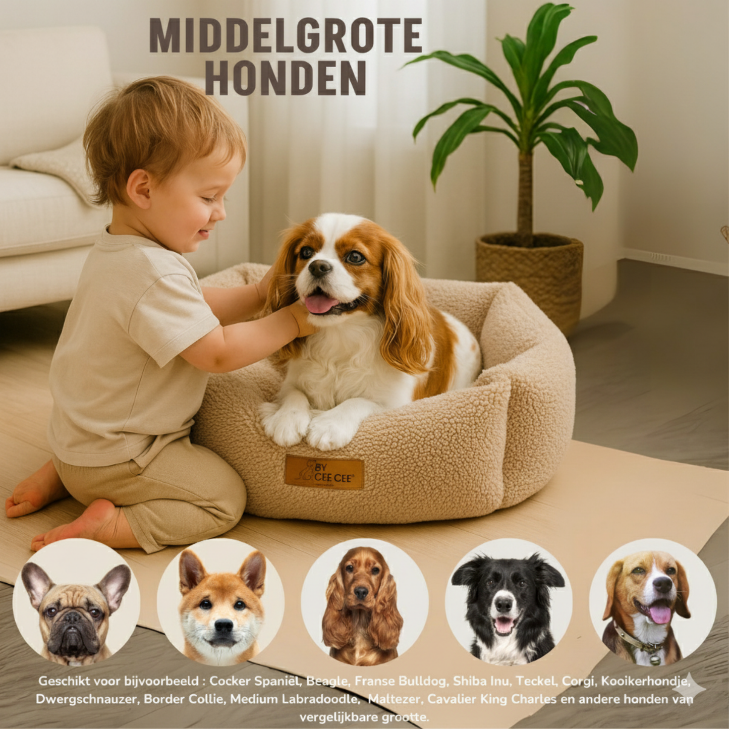 By Cee Cee Hondenmand Teddy Middelgrote honden