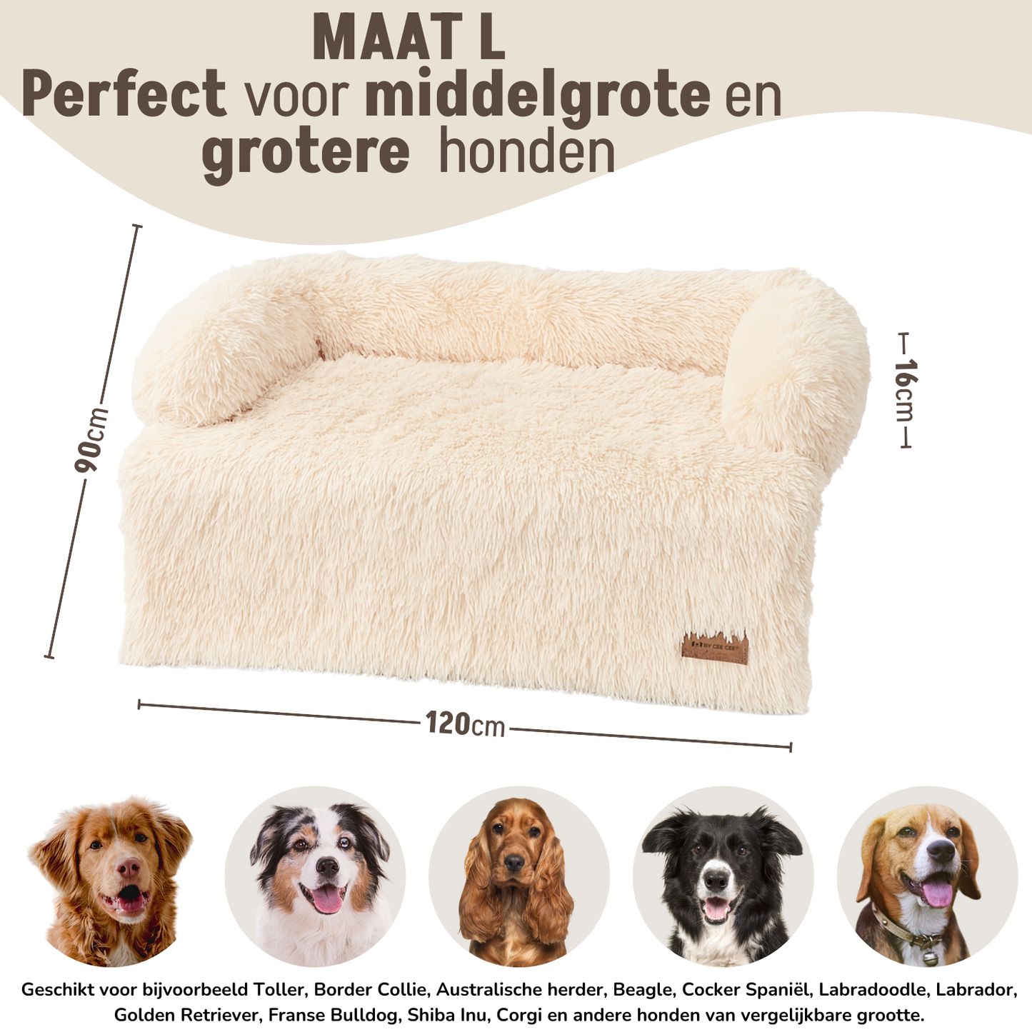 By Cee Cee Fluffy Hondendeken Bank