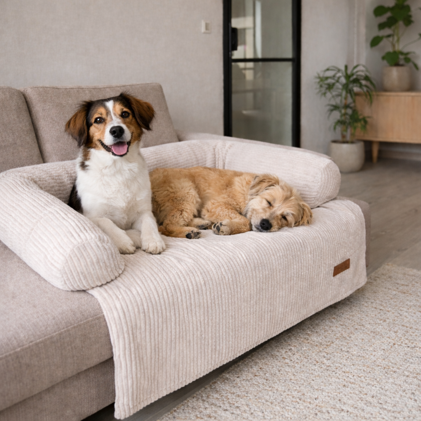 By Cee Cee Dog Blanket Sofa Ribbed Fabric