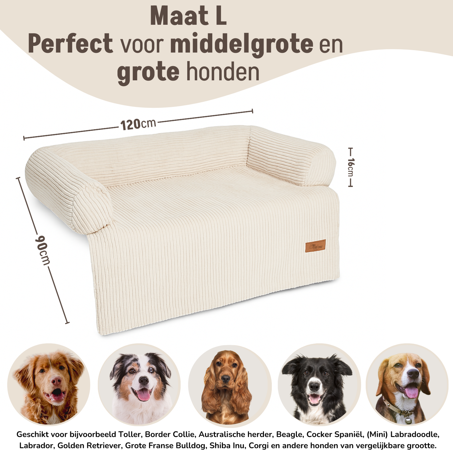 By Cee Cee Dog Blanket Sofa Ribbed Fabric