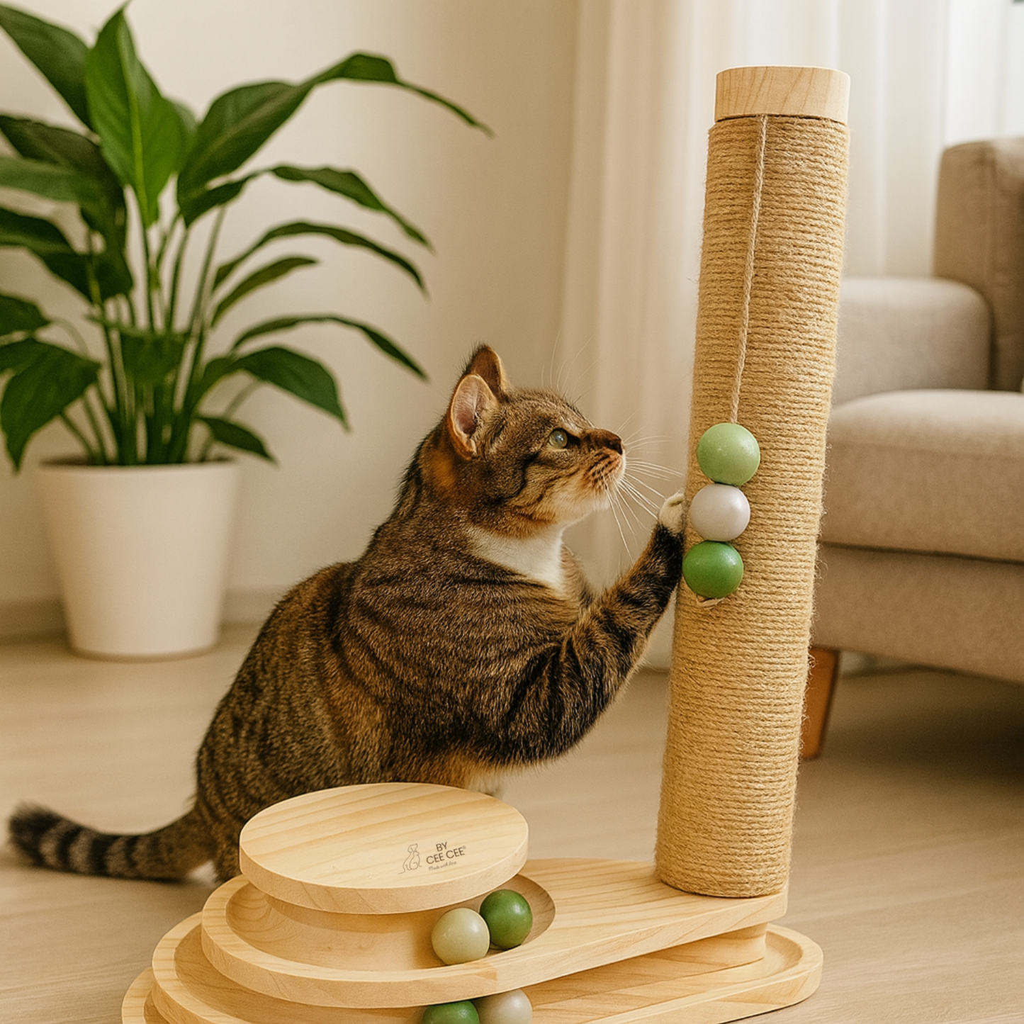 Luxe Houten Krabpalen