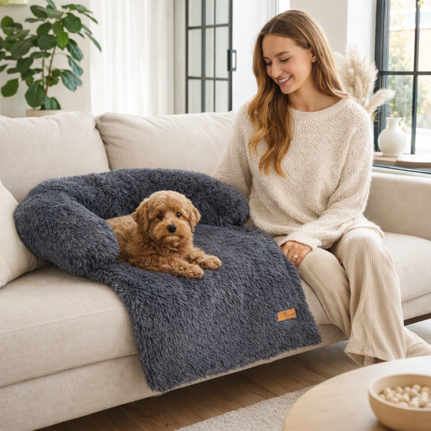 By Cee Cee Fluffy Hondendeken Bank