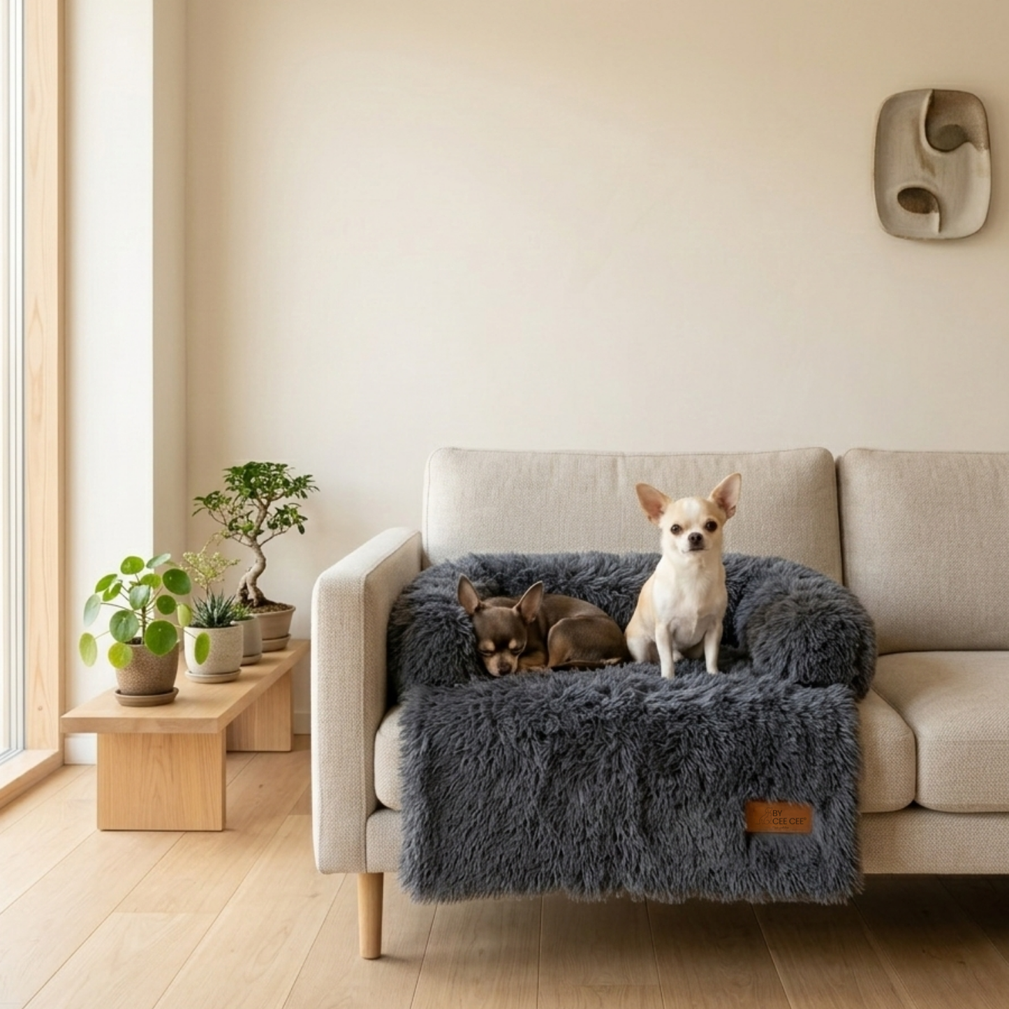 By Cee Cee Fluffy Hondendeken Bank