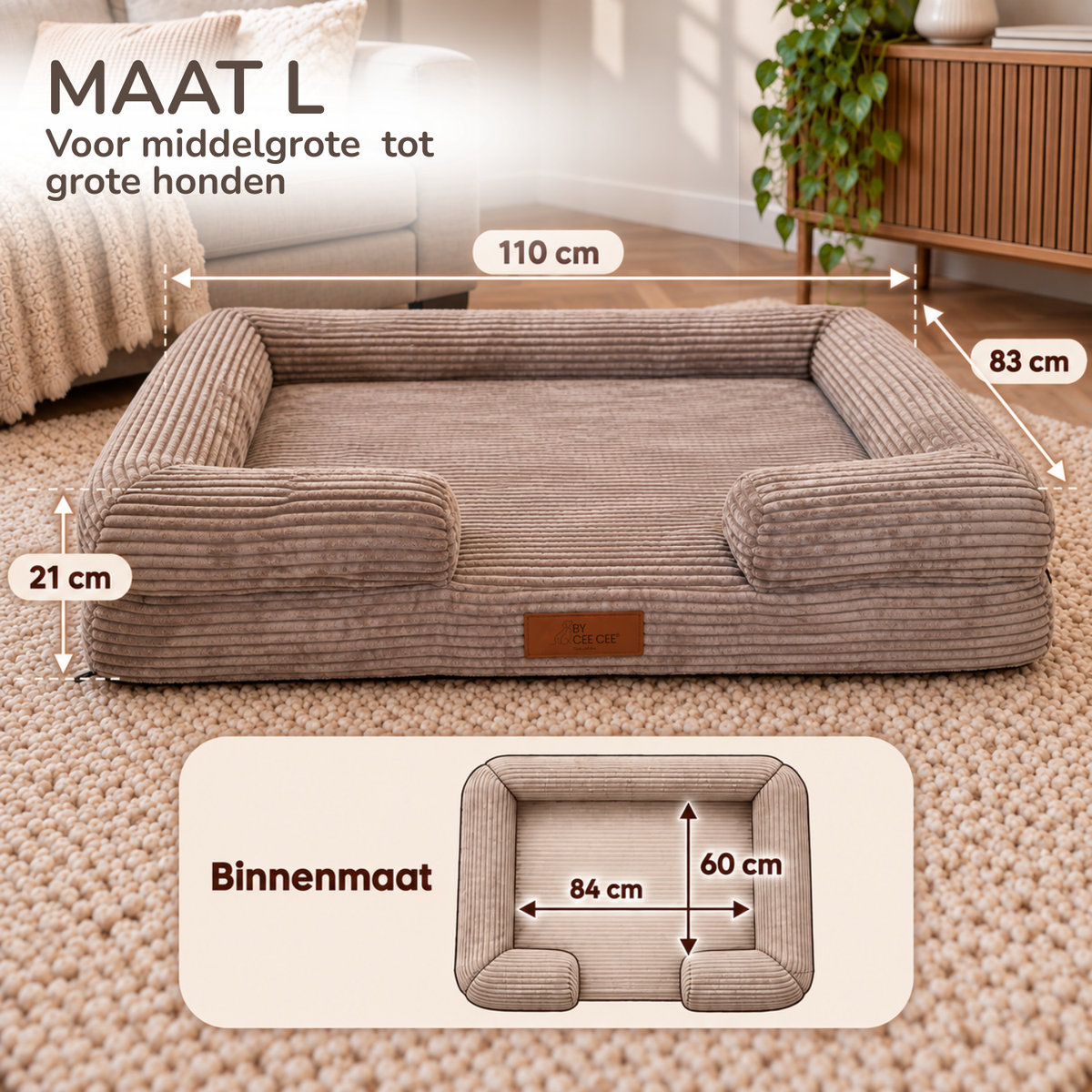 By Cee Cee Orthopädisches Hundebett
