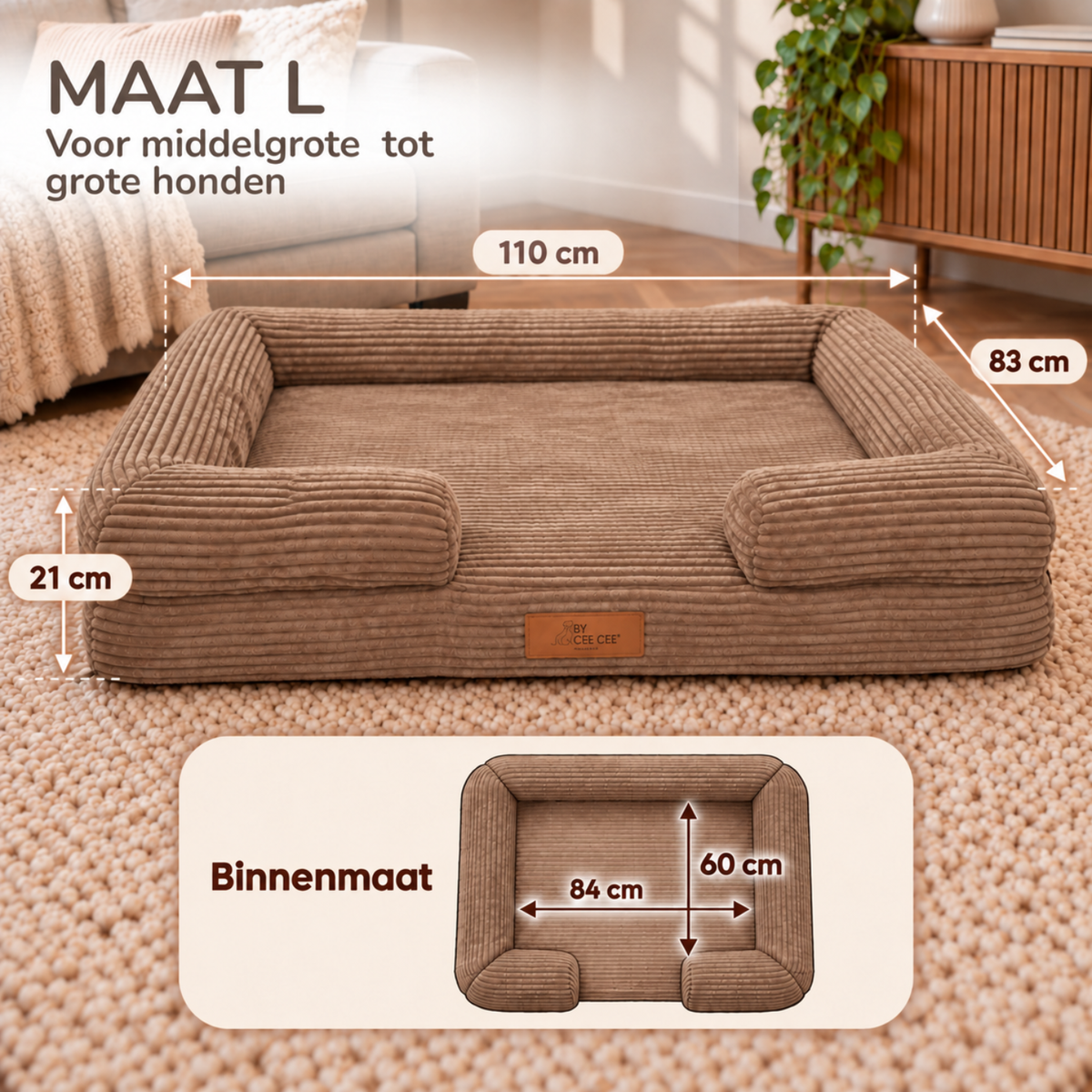 By Cee Cee Orthopedic Dog Bed