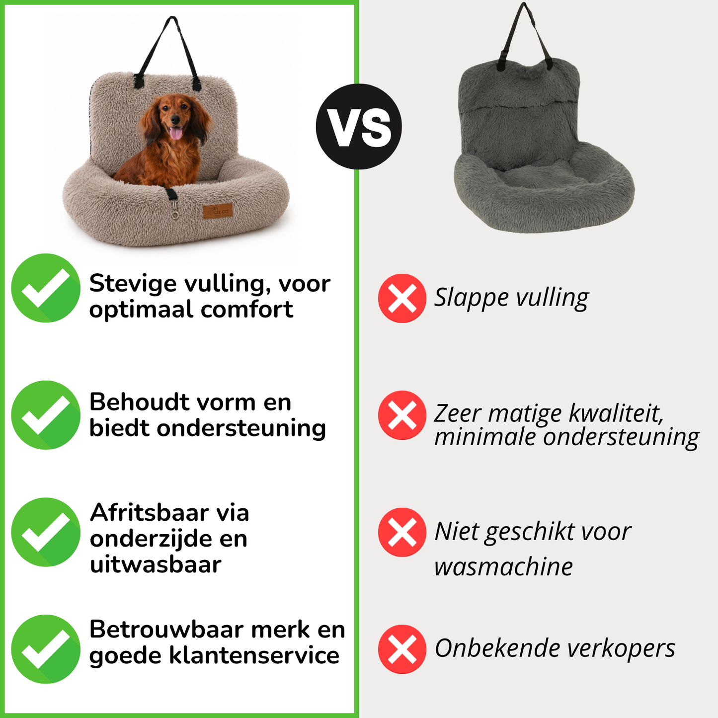 Fluffy Car Seat - The Ideal Dog Seat for On the Go